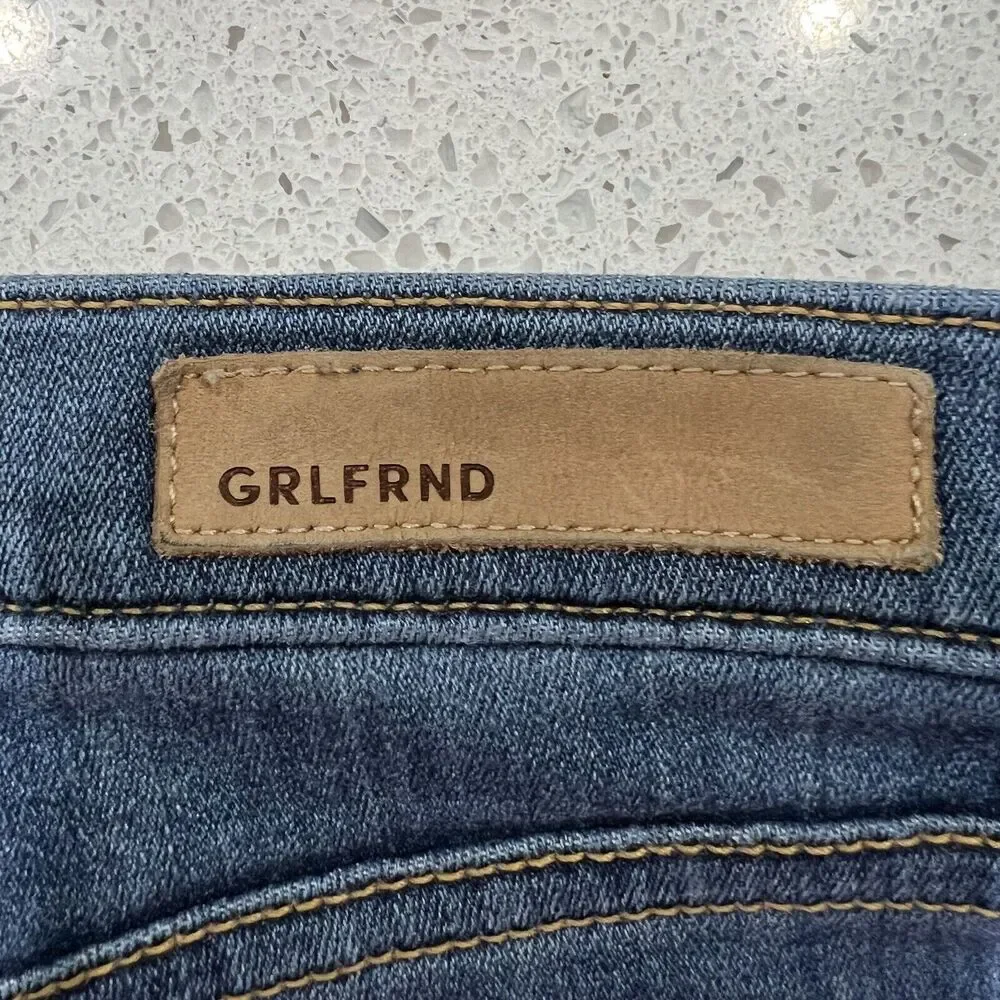 GRLFRND Jeans Sz 27 Kendall High Rise Super Stretch Skinny You‎ Me Against World